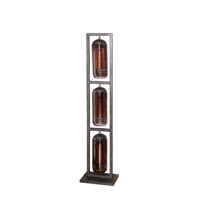 Ember Smoke Glass Floor Lamp
