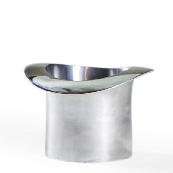 Polished Aluminium Top Hat Ice Bucket