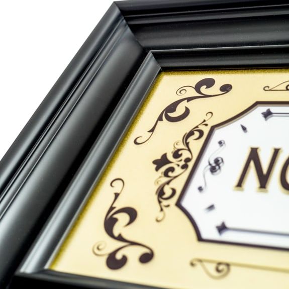 Large Mirrored "Nobody Gets Out Sober" Wall Sign