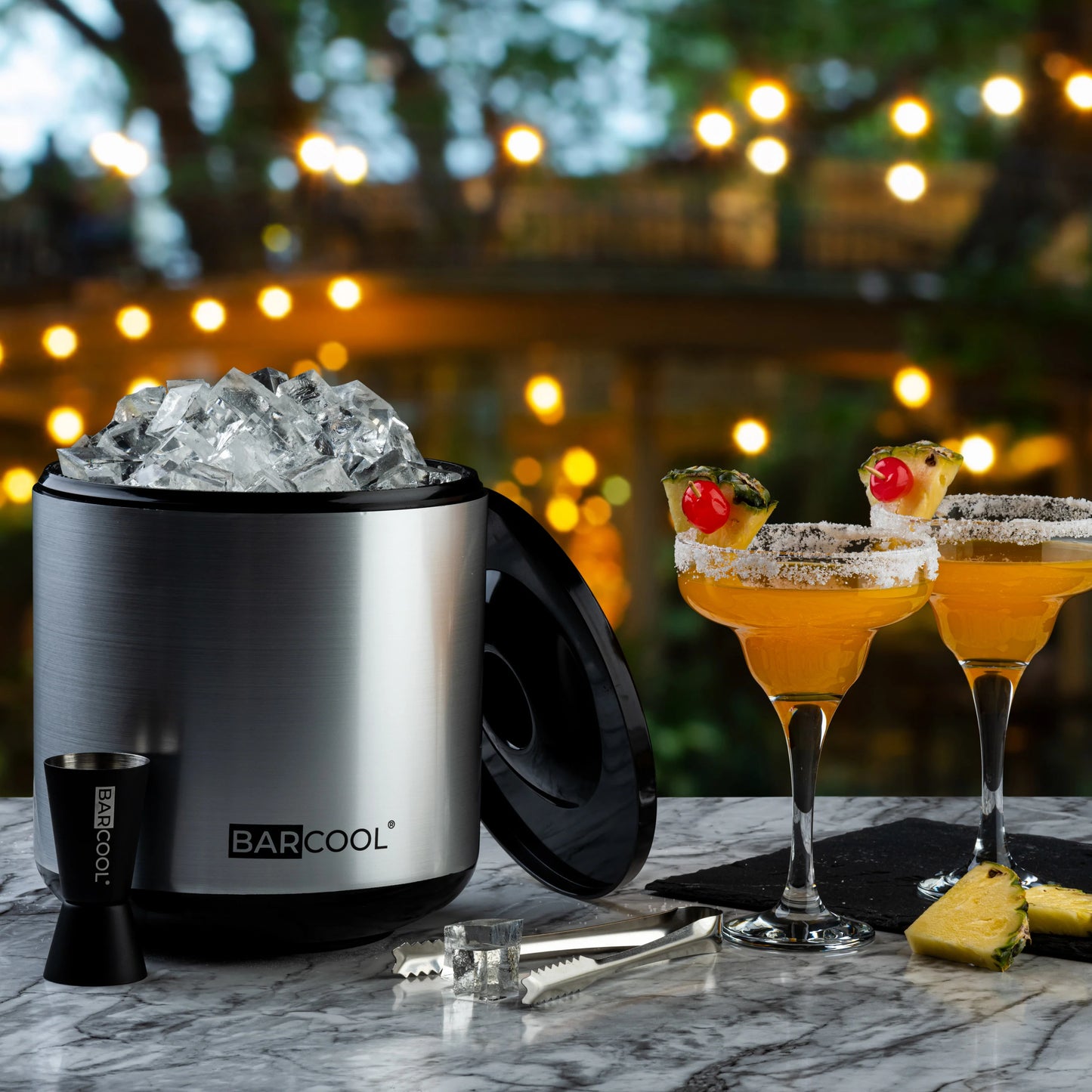 Barcool 4L Ice Bucket - Round Silver