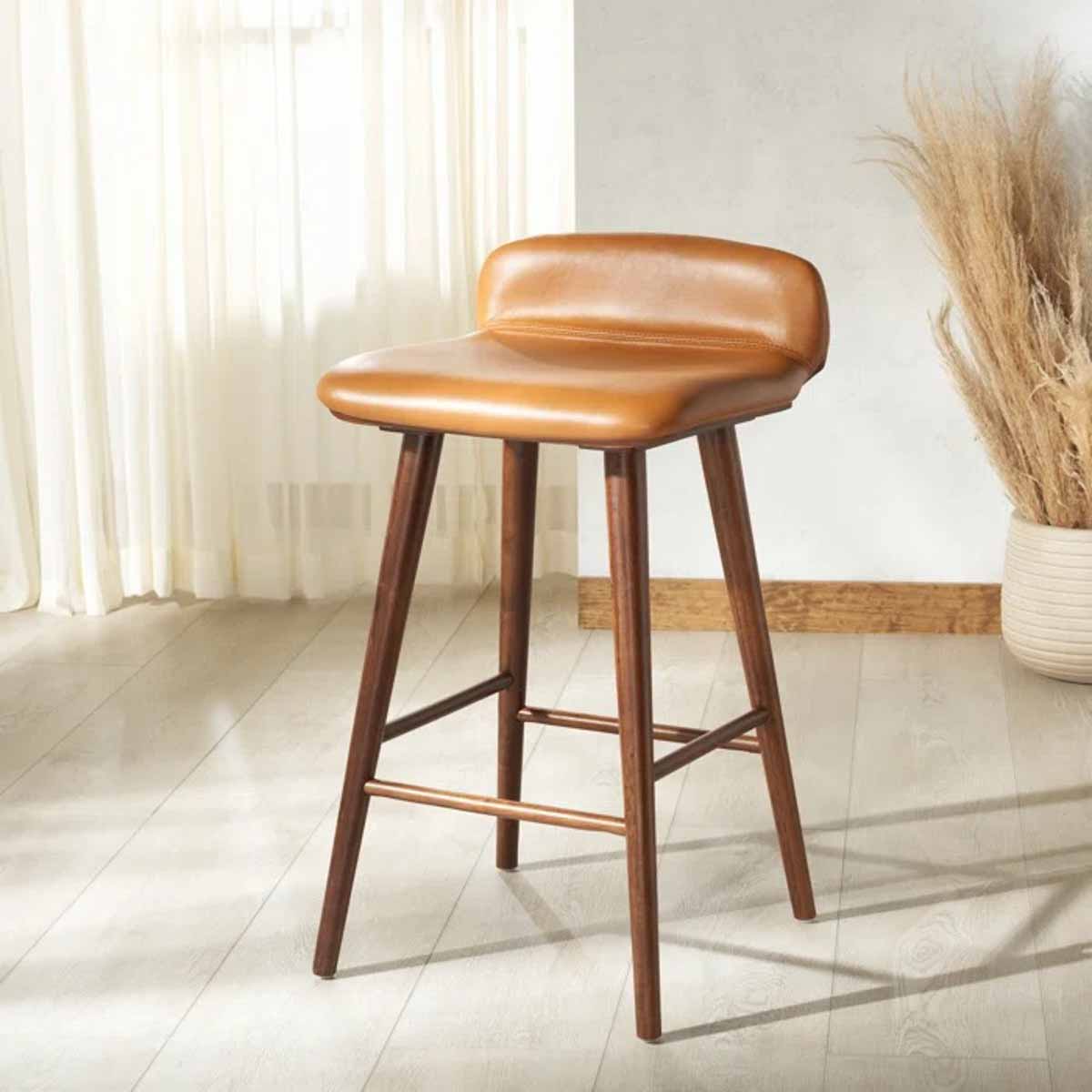 The Windsor Leather Barstool