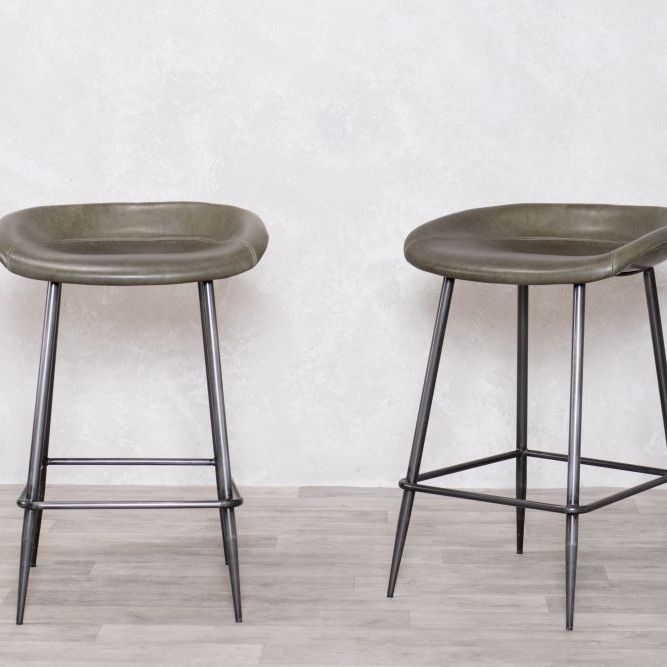 Malvern Leather Bar Stool Range