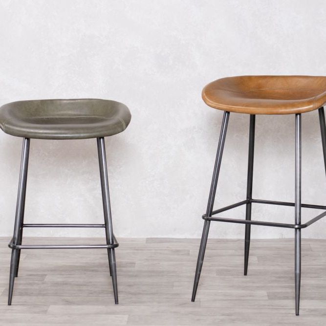 Malvern Leather Bar Stool Range