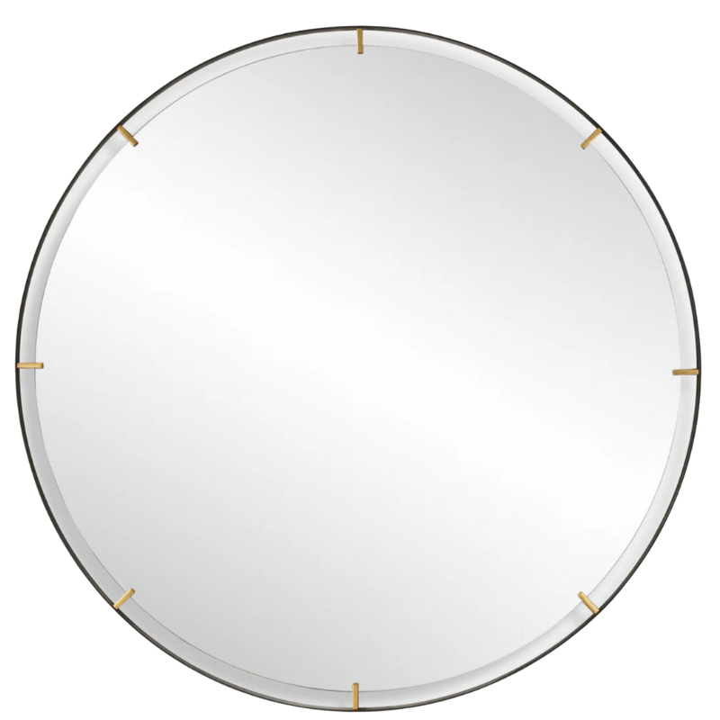 Grand Industrial Round Mirror
