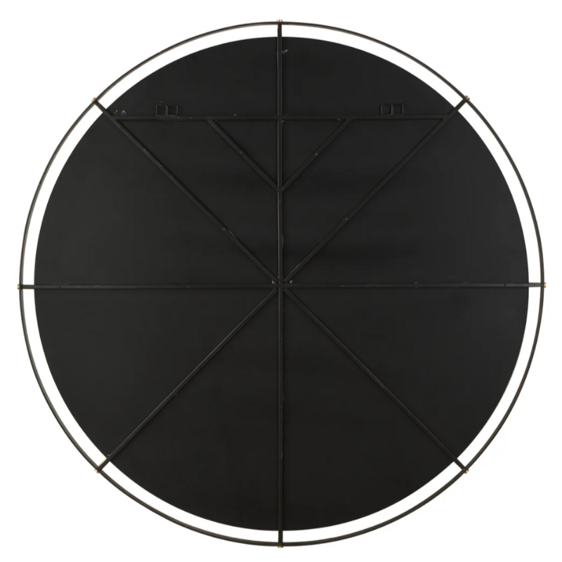 Grand Industrial Round Mirror