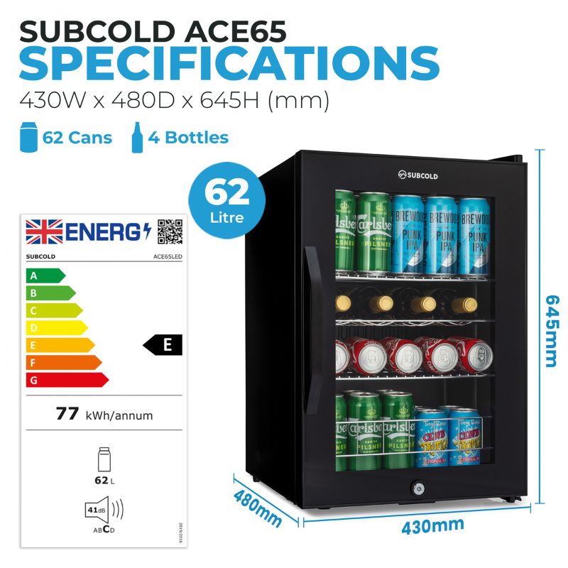 Subcold ACE 65 LED Beer Fridge