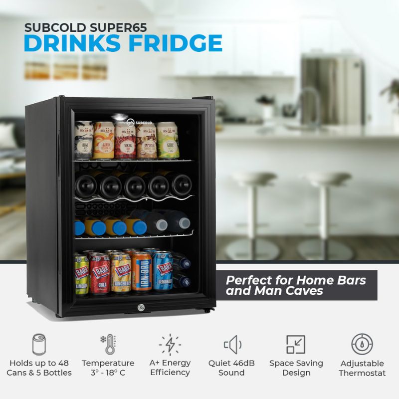 Subcold Super 65 LED Black Beer Fridge