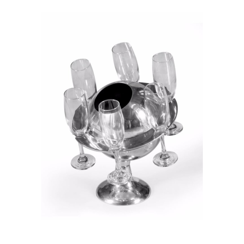 Polished Aluminium Saturn Ice Bucket