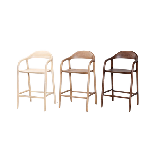 Alder Scandi Style Bar Stool