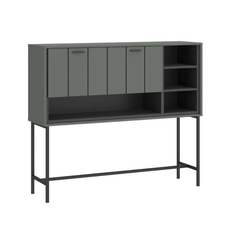 Arundel Bar Table 1 Flap in Green/Grey