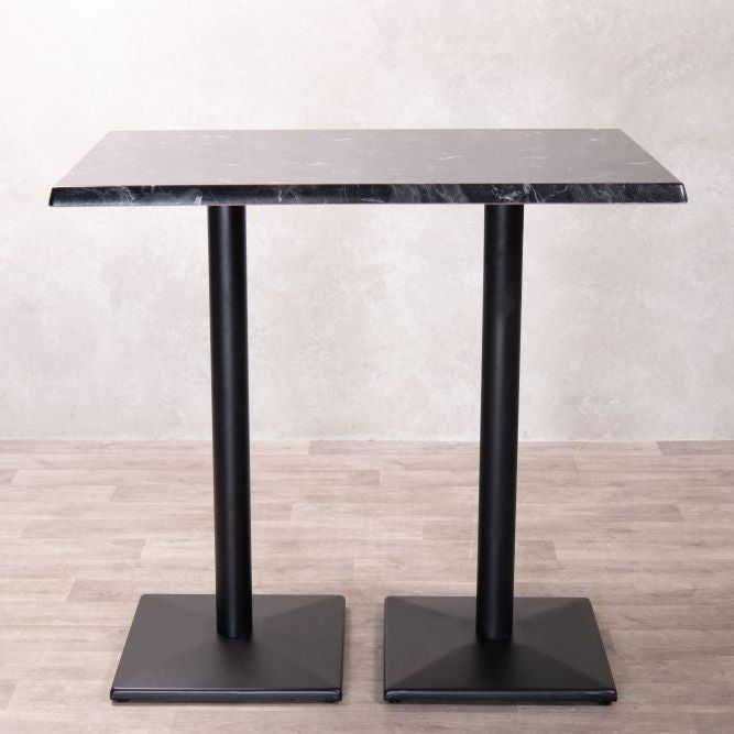 Alcantara Black Café Bar Table Range
