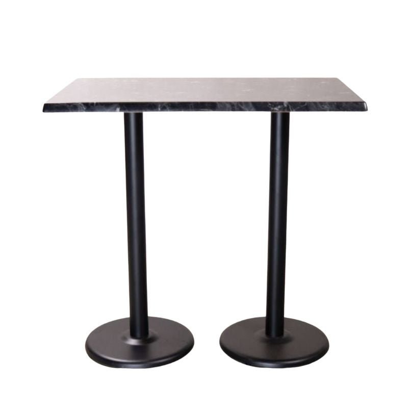 Alcantara Black Café Bar Table Range