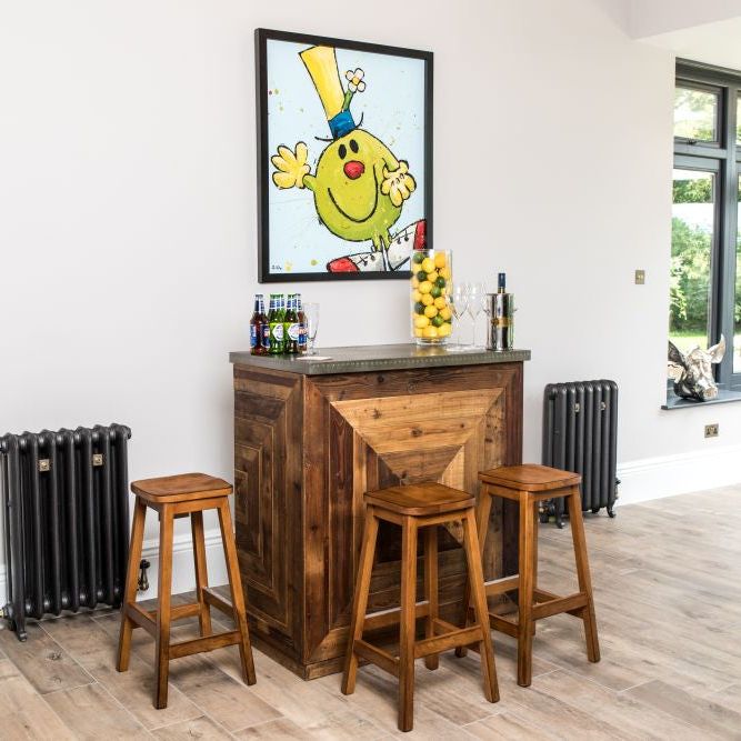 Chevron Reclaimed Pine Modular Bar