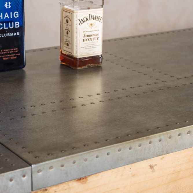 Chevron Reclaimed Pine Modular Bar