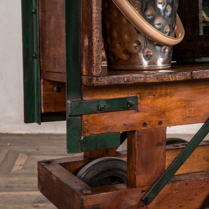 Vintage Industrial Drinks Trolley