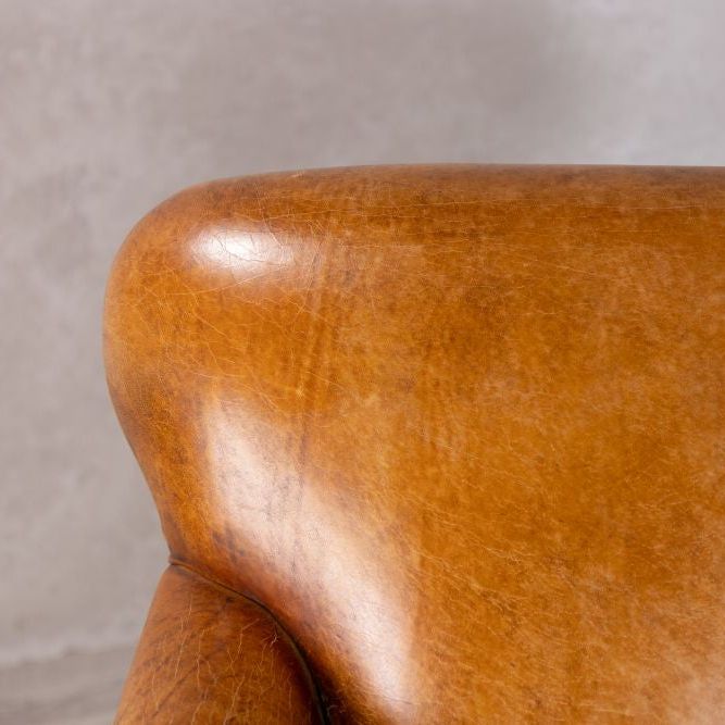Lansdowne Vintage Style Tan Leather Armchair