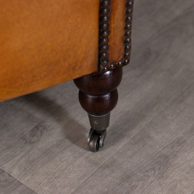 Lansdowne Vintage Style Tan Leather Armchair