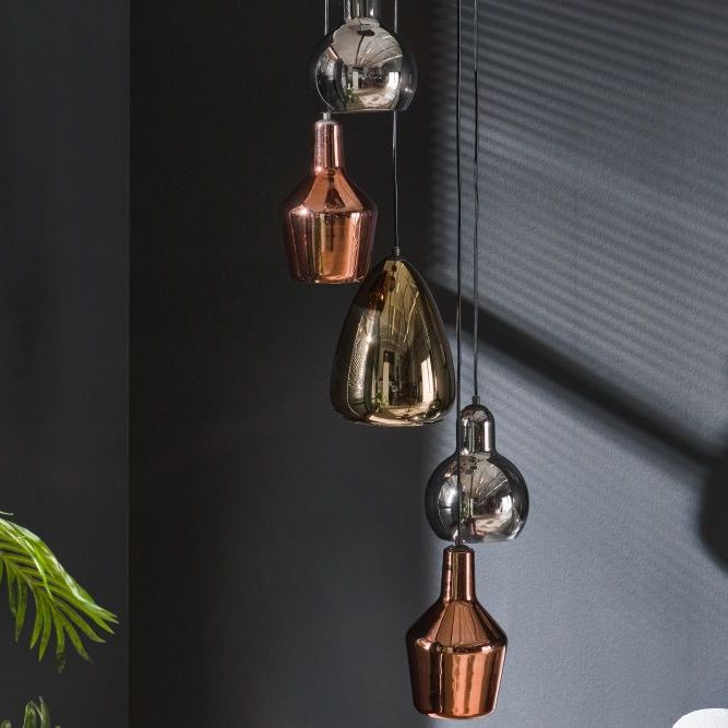 Layla Mixed Colour Hanging Pendant Light