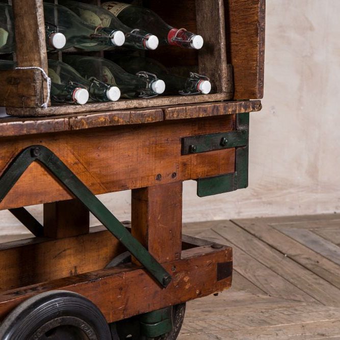 Vintage Industrial Drinks Trolley
