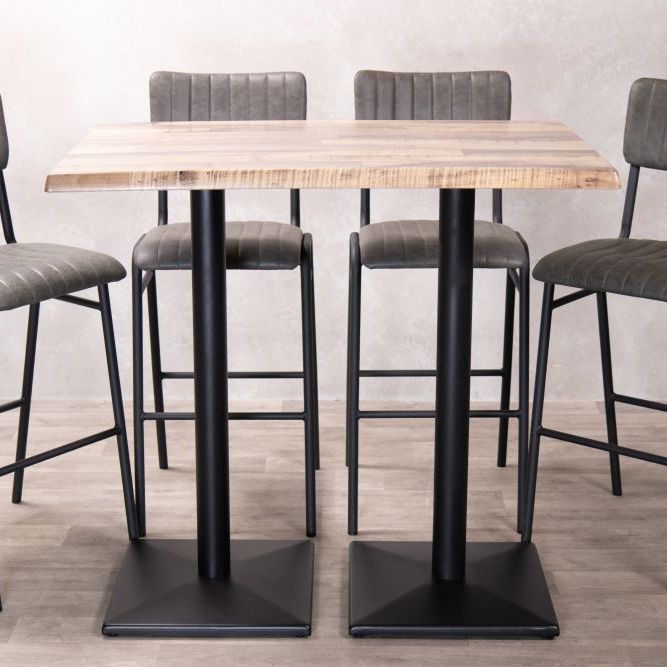 Rustic Maple Café Bar Table Range