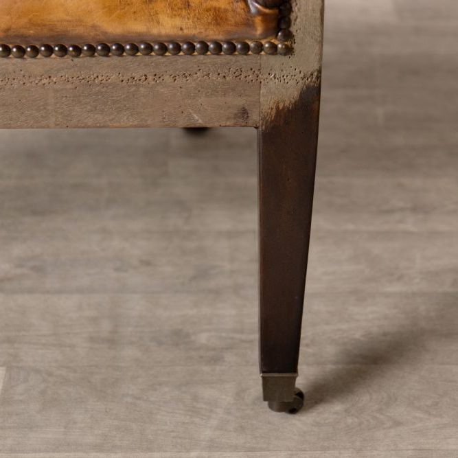 Fairmont Leather Wingback Chair - Tan