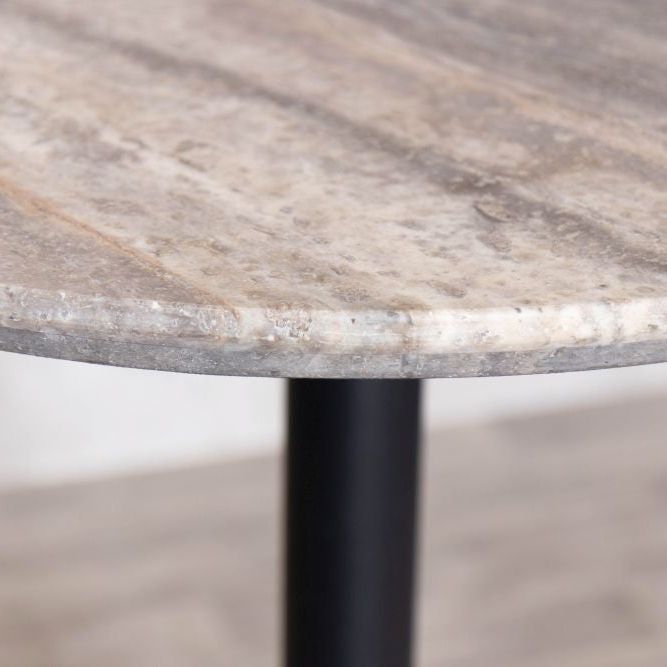 Travertine Top Round Bar Table Range