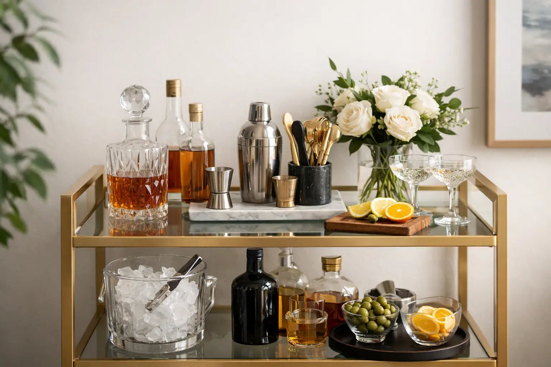 How to Style a Bar Cart That Looks Polished