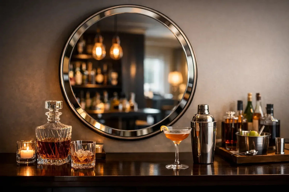 Best Mirrors for Home Bars That Set the Scene