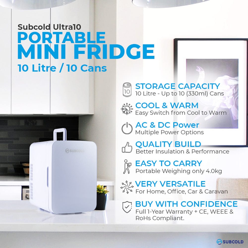 10L Fridges Subcold Ultra 10L Mini Fridge