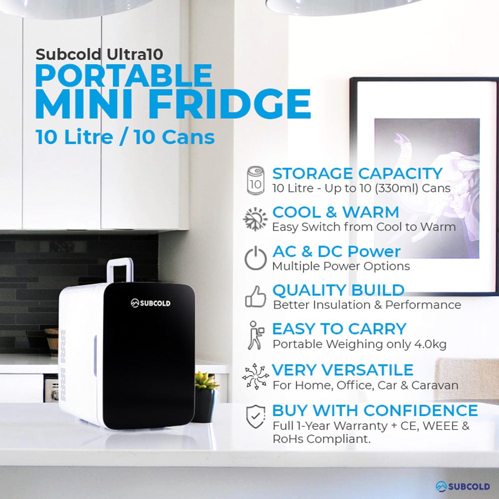 10L Fridges Subcold Ultra 10L Mini Fridge
