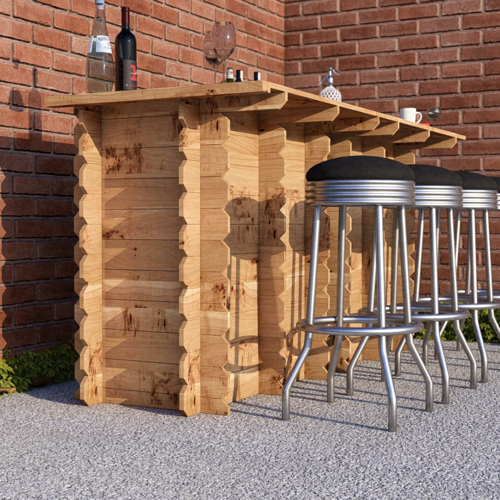 Large Wooden Interlock Bar