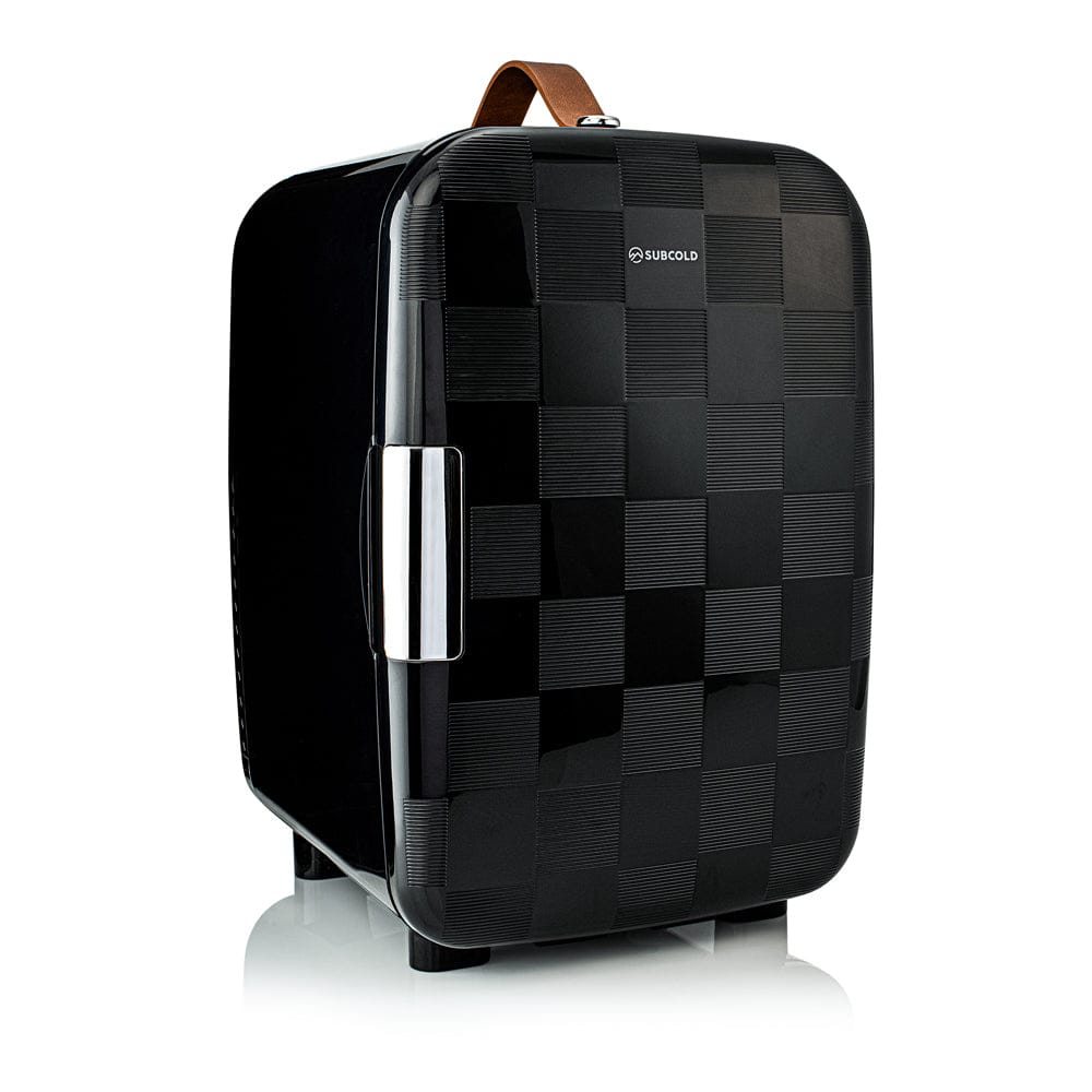 Mini Fridge Chequered Black Subcold Pro 15L Mini Fridge