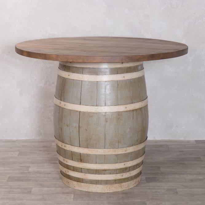 Wooden Barrel Table (Bespoke Colour Choice)