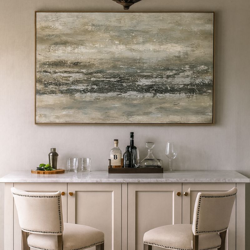 Traverse Hand Painted Canvas in Frame