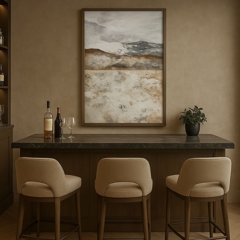 Vista Hand Painted Canvas in Frame