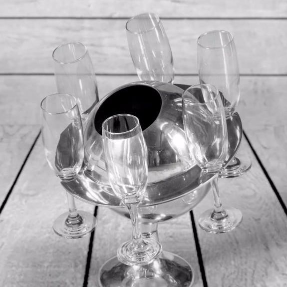 Polished Aluminium Saturn Ice Bucket