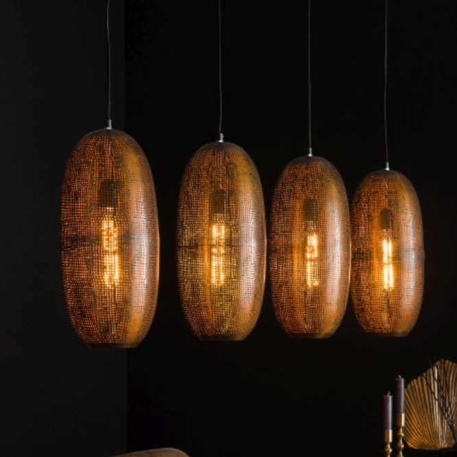 Athena Antique Bronze 4 String Pendant