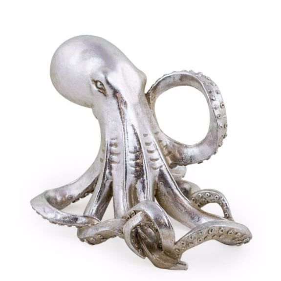 Silver Octopus Wine Bottle Holder