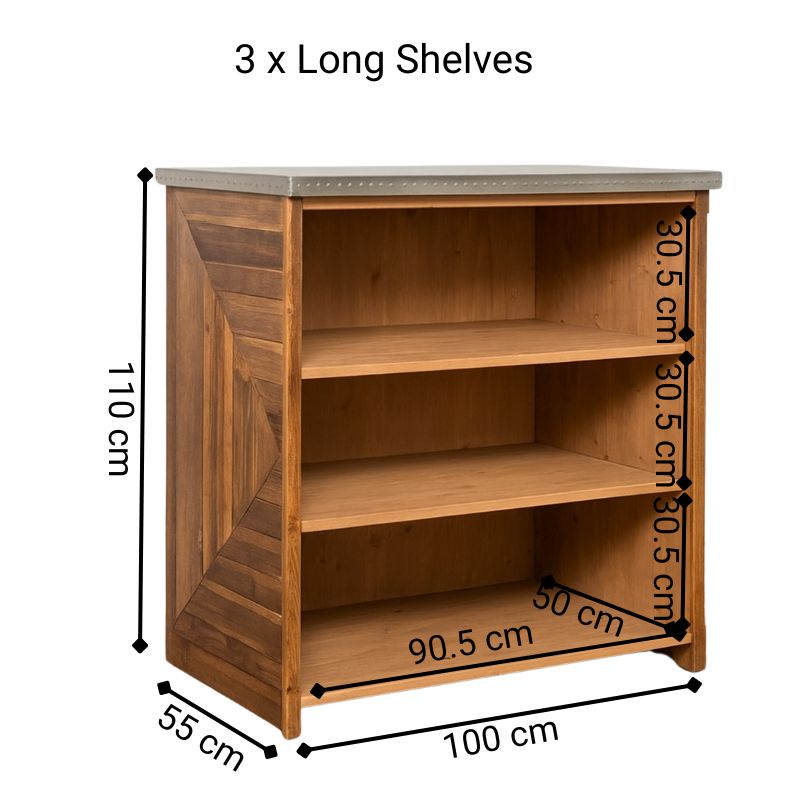 Chevron Reclaimed Pine Modular Bar