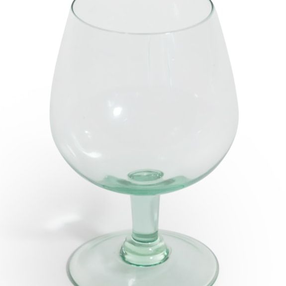 Set of 6 Recycled Glass Gin Goblets