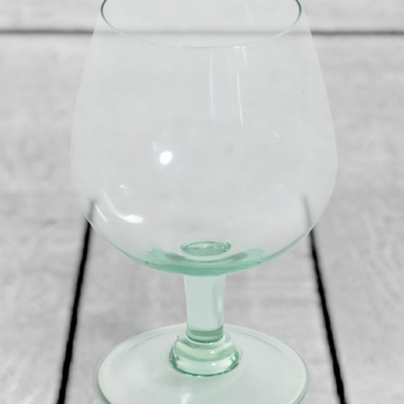 Set of 6 Recycled Glass Gin Goblets