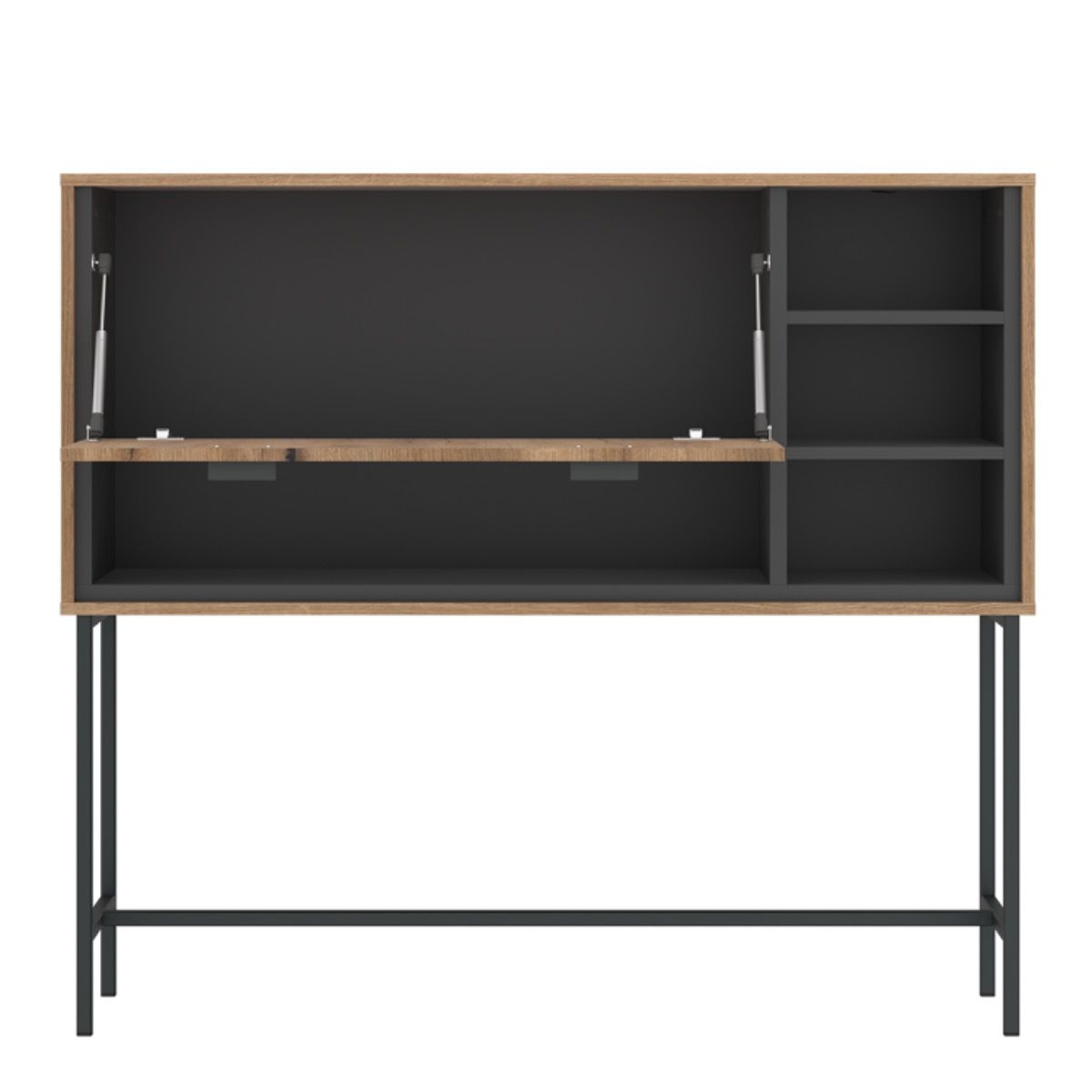 Arundel Bar with 1 Flap in Oak/Grey