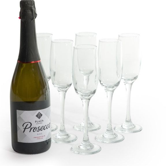 Set of 6 Champagne Flutes