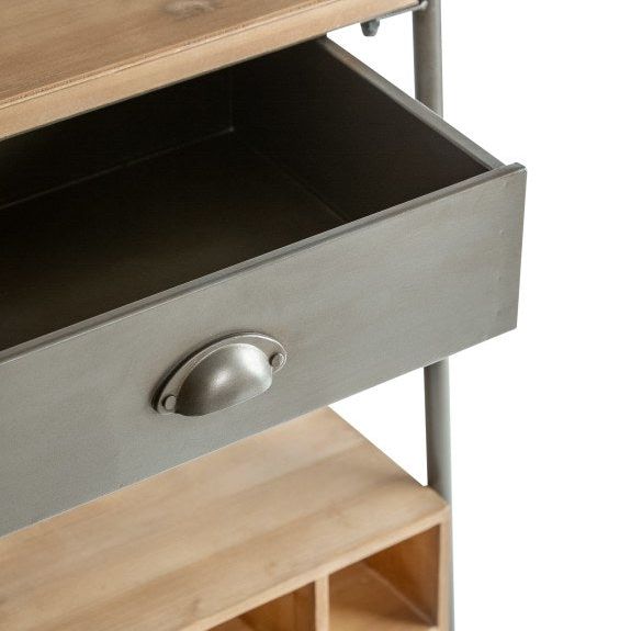 Arndale Metal & Wood Bar / Shelving Unit