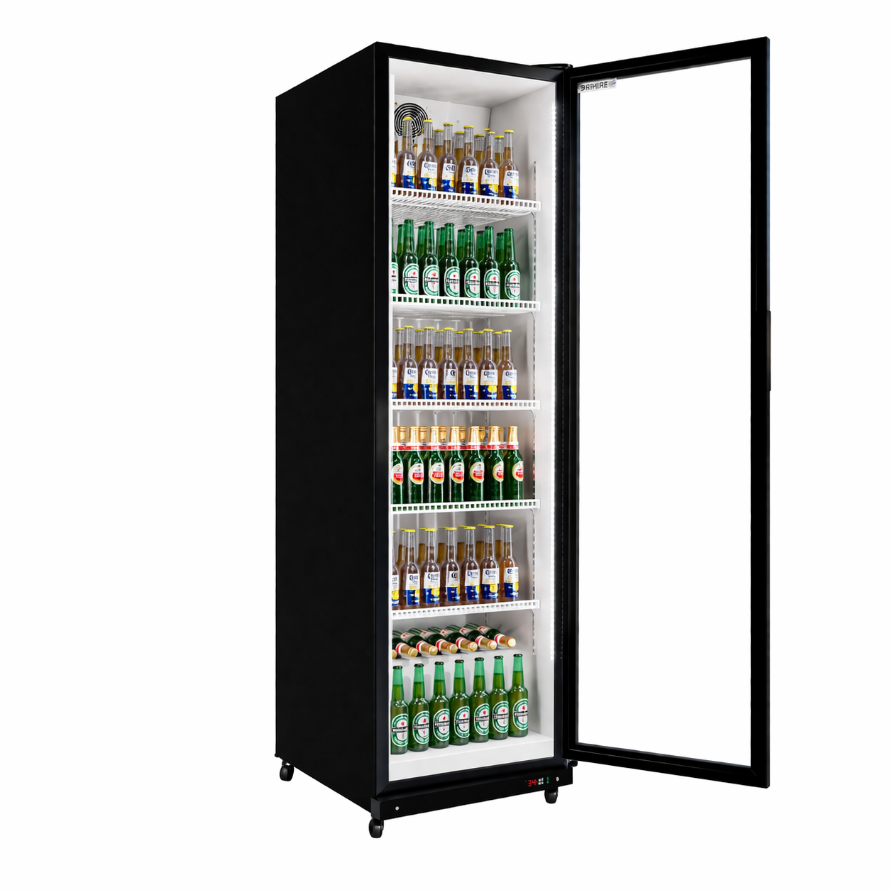 Empire Single Door Upright Display Cooler – Commercial Glass Door Fridge Merchandiser
