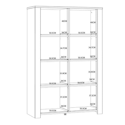 Bohol Display Cabinet in Riviera Oak/Navy with Optional LED Lighting