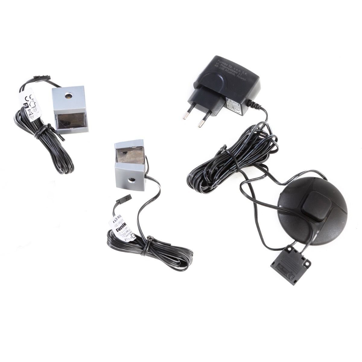 Bohol Display Cabinet in Riviera Oak/White with Optional LED Lighting