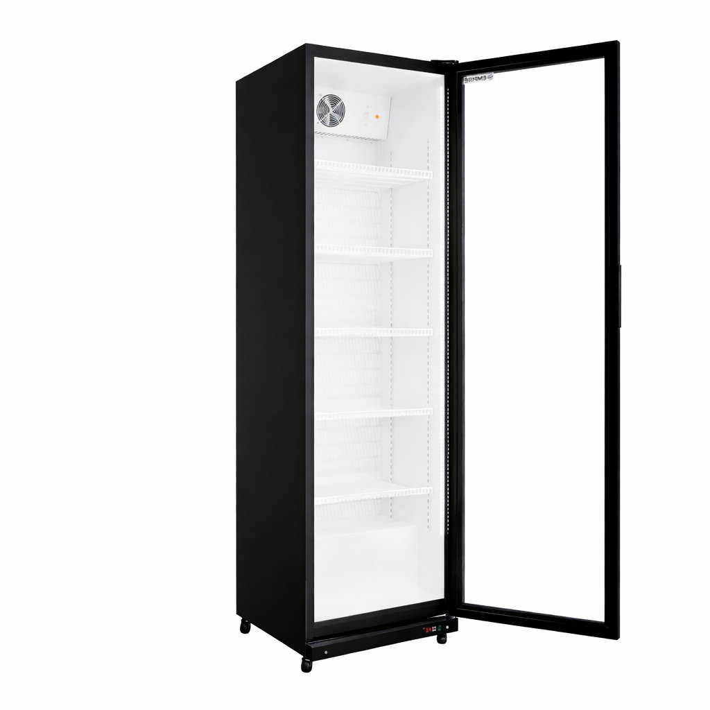 Empire Single Door Upright Display Cooler – Commercial Glass Door Fridge Merchandiser