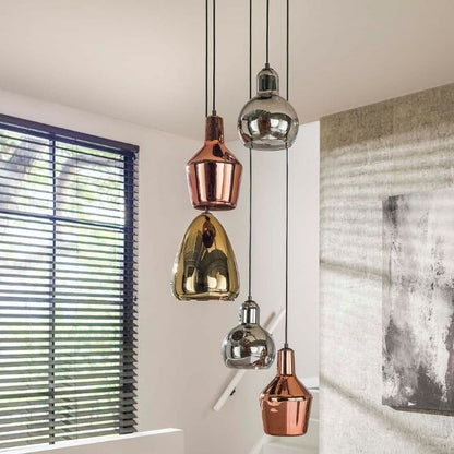 Layla Mixed Colour Hanging Pendant Light