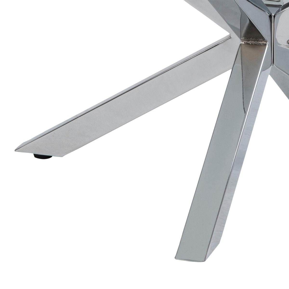 Heaven Round Coffee Table with Glass Top 82-40cm